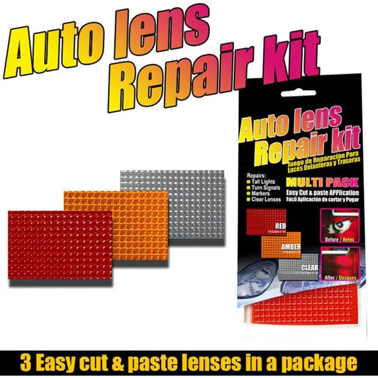 Auto Lens Repair Kit Multi-Pack Car Lights Crack Repair Film Headlight Taillight Repair Tools 3 pcs Comes With Light - Image 2
