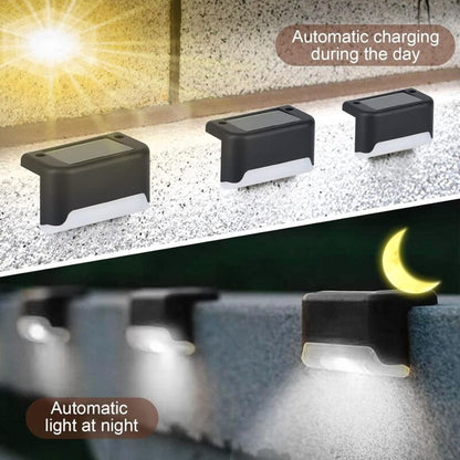 Waterproof Solar Fence Light, Solar Deck Light, Stair Light, Ip65 LED Solar Garden Lights For Patio Stair Fences (Warm - Image 4