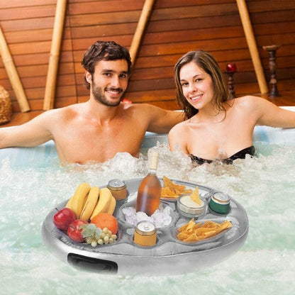 Floating Pool Cup Holder Inflatable Pool Float For Beach Inflatable Jacuzzi Mattress Pool Inflatable Glass Holder Pool - Image 3