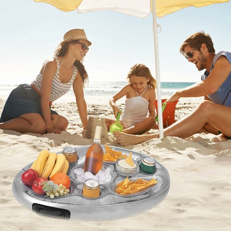 Floating Pool Cup Holder Inflatable Pool Float For Beach Inflatable Jacuzzi Mattress Pool Inflatable Glass Holder Pool - Image 4