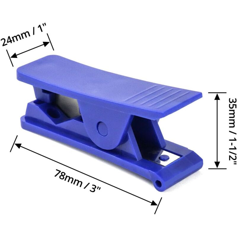 4 pcs Pipe Cutter, Economical Plastic Rubber Tube Cutter For Silicone Pvc Pu Nylon Tubing, Up To 12Mm Od, Blue - Image 2