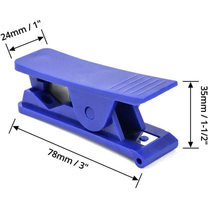 4 pcs Pipe Cutter, Economical Plastic Rubber Tube Cutter For Silicone Pvc Pu Nylon Tubing, Up To 12Mm Od, Blue - Image 2