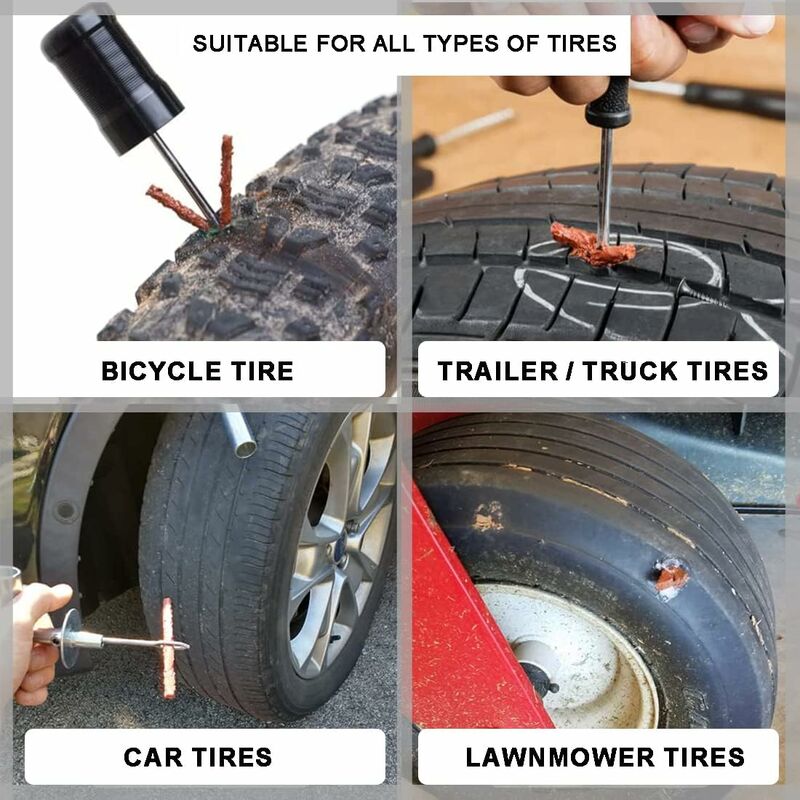 30 pcs Tire Repair Strips Car Tire Repair Tubeless Tire Repair Wick Tire Repair - Image 4