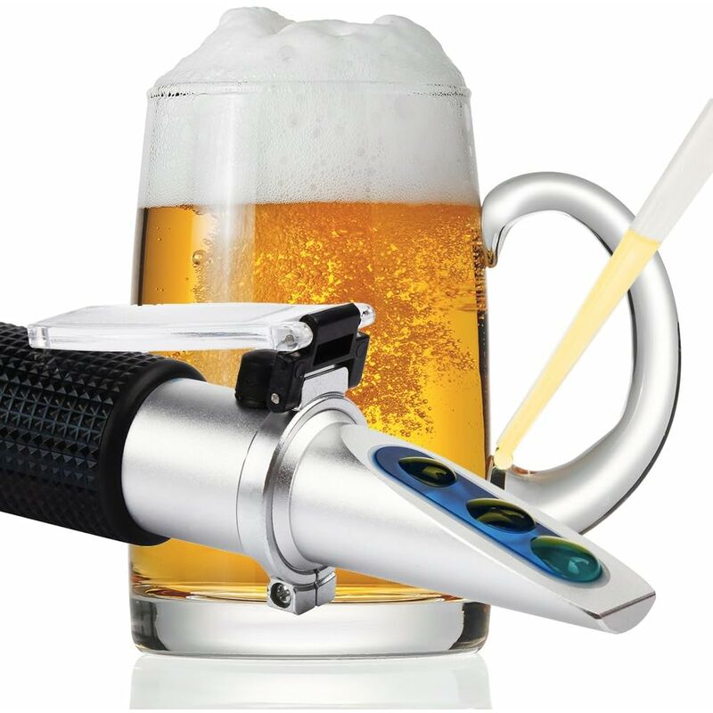 Brix Refractometer, Beer Wort Refractometer, Dual Scale – Specific Gravity 1.000–1.120 And Brix 0–32%, Replaces - Image 3