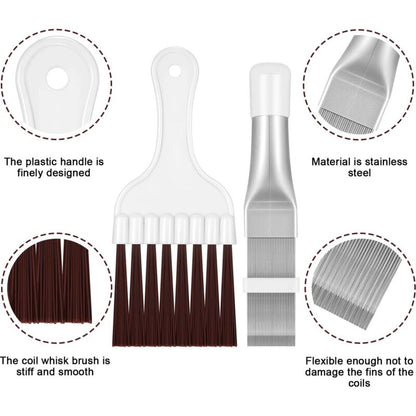2 pcs Air Conditioner Condenser Fin Comb, Fin Cleaning Brush Air Conditioner Fin Cleaner Refrigerator Coil Cleaning - Image 3