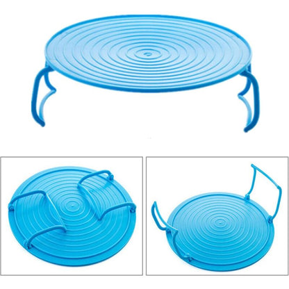 ROund Tray Steamer Rack Double Layer Steamer Rack Multifunctional Plastic Cooking Tray Holder Tray Rack Microwave Oven - Image 3