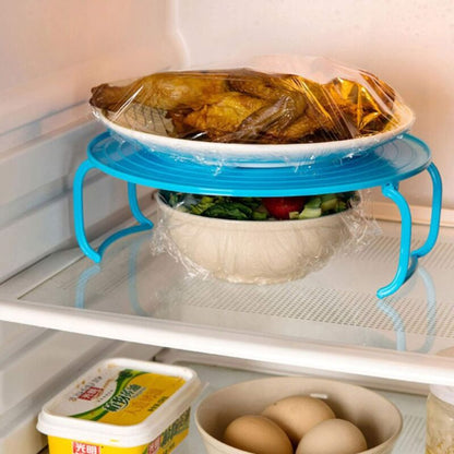 ROund Tray Steamer Rack Double Layer Steamer Rack Multifunctional Plastic Cooking Tray Holder Tray Rack Microwave Oven - Image 4