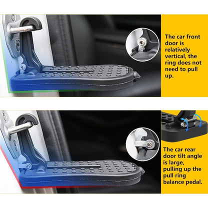 Car Door Pedal, Car Door Pedal Foot Nail U Car Door Latch Hook Pedal, With Auxiliary Pedal With Safety Hammer (16Cm, - Image 3