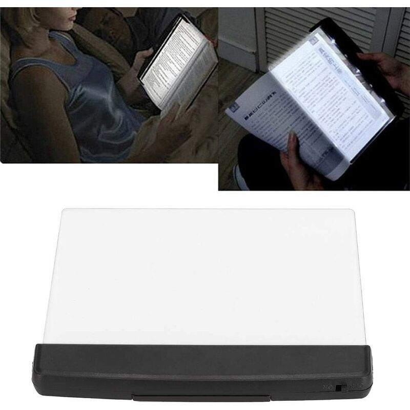 LED Reading Lamp Night Light Wedge Book Eye Care Portable Bookmark Light Bright Book Board For Reading In Bed, Car - Image 3