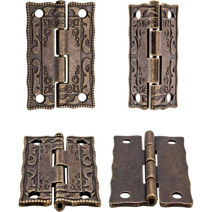 6 pcs Mini Metal Hinges Vintage Style 36 X 23Mm - Image 3