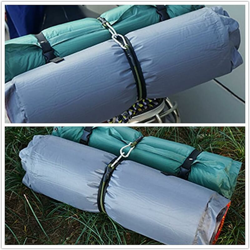 2 Pack 30Cm Heavy Duty Mini Bungee Cords With Carabiner For Camping, Luggage, Travel - Image 4