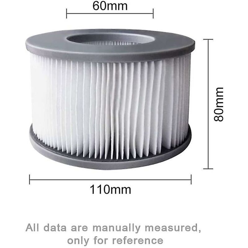 2 Pack Replacement Filters For Mspa - Cartridge Pump For Swimming Pools, Hot Tubs And Spas - Image 2