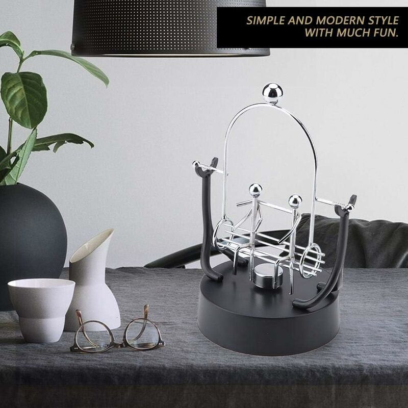 Electronic Perpetual Motion Shake Wiggle Device Swinging Balance Bicycle Physics Science Desk Toy - Image 2