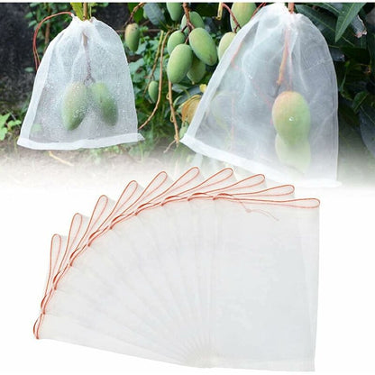 50 pcs Fruit Protection Bag Insect Mesh Bag Plant Protection Bag With Drawstring Anti-Insect Net Bags Insect Bag 2030Cm - Image 3