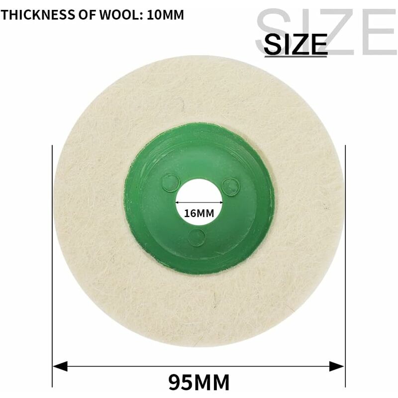 4 Inch Wool Angle Grinder Discs Thicken Wear-Resistant Polishing Pads For Metal Marble Glass Mirror Polishing Effect 10 - Image 2