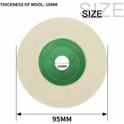 4 Inch Wool Angle Grinder Discs Thicken Wear-Resistant Polishing Pads For Metal Marble Glass Mirror Polishing Effect 10 - Image 2