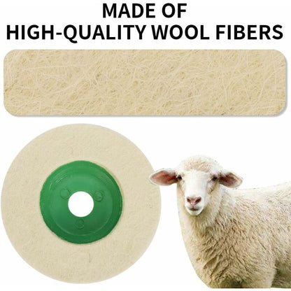 4 Inch Wool Angle Grinder Discs Thicken Wear-Resistant Polishing Pads For Metal Marble Glass Mirror Polishing Effect 10 - Image 3