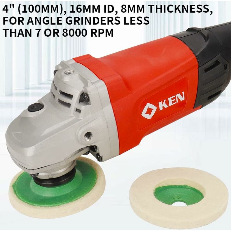 4 Inch Wool Angle Grinder Discs Thicken Wear-Resistant Polishing Pads For Metal Marble Glass Mirror Polishing Effect 10 - Image 4