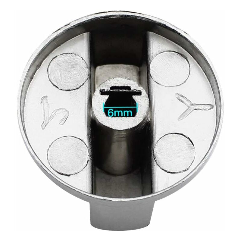 Parts Universal Metal Control Knobs Gas Stove Knob 6Mm Universal Control Knobs Stove Knob For Gas Stove Cooker Oven Hob - Image 3