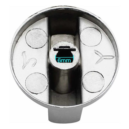 Parts Universal Metal Control Knobs Gas Stove Knob 6Mm Universal Control Knobs Stove Knob For Gas Stove Cooker Oven Hob - Image 3