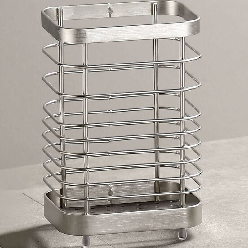 Stainless Steel Kitchen Utensil Holder, Cutlery Holder, Utensil Rack, Countertop Organizer, Restaurant Accessories - Image 3
