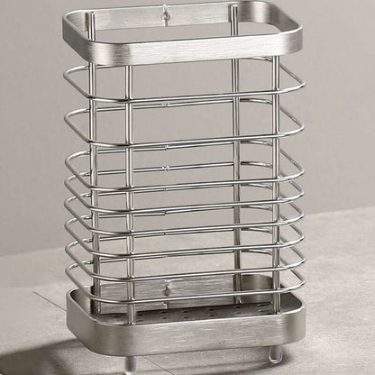 Stainless Steel Kitchen Utensil Holder, Cutlery Holder, Utensil Rack, Countertop Organizer, Restaurant Accessories - Image 3