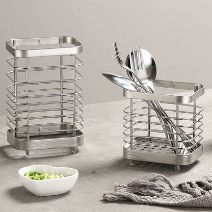 Stainless Steel Kitchen Utensil Holder, Cutlery Holder, Utensil Rack, Countertop Organizer, Restaurant Accessories - Image 4