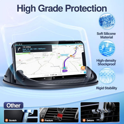 Car Phone Holder, Anti-Slip DAshboard Mount Cell Phone Holder Compatible For Other Smartphone (Black) - Image 4