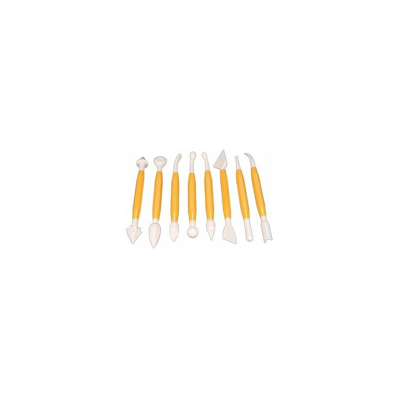 4 pcs Set DArk Sugar Paste Modeling Tools, 11 Cake Molds - Image 2