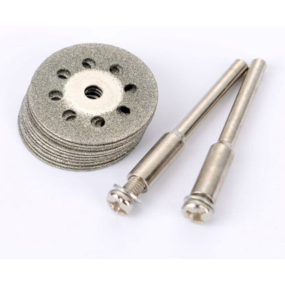 12 Pack 22Mm Mini Perforated Diamond Cutting Discs, Cutting Wheels, Shanks Ann Arbor - Image 3