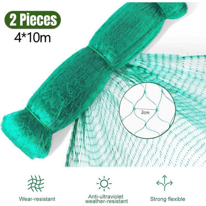 Chicken Netting, 2 Pieces Anti Bird Netting, 4M X 10M Bird Netting, Fruit Tree Netting, Protective Netting, Protect - Image 2