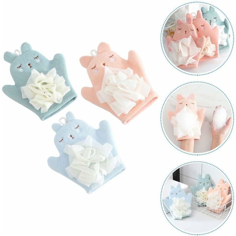 Children'S Bath Sponge Glove Cartoon Baby Kids Bath Shower Gloves Bath Sponge Bath Puppet Washcloth Towel With Animal - Image 3