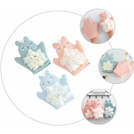 Children'S Bath Sponge Glove Cartoon Baby Kids Bath Shower Gloves Bath Sponge Bath Puppet Washcloth Towel With Animal - Image 4