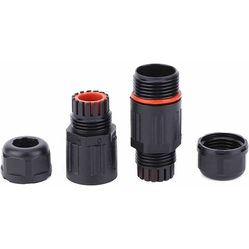Whpps 10 pcs Ip68 Waterproof Straight Connector Junction Box Electrical Wire Cable 3 Pin Outdoor Connector Plug Socket - Image 3