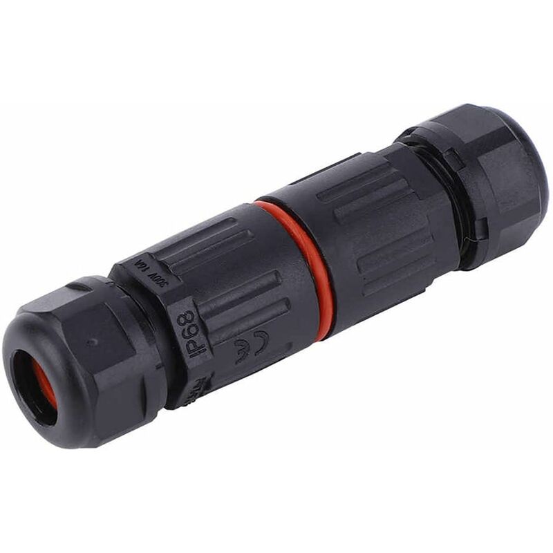 Whpps 10 pcs Ip68 Waterproof Straight Connector Junction Box Electrical Wire Cable 3 Pin Outdoor Connector Plug Socket - Image 4