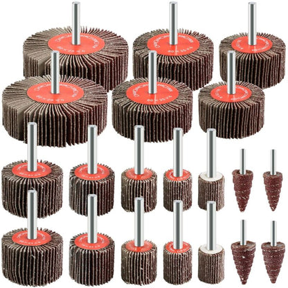 20 pcs Abrasive Wheel 80 Grit Flap Disc For Brush Sanding Drill Accessories Polishing Wood Metal