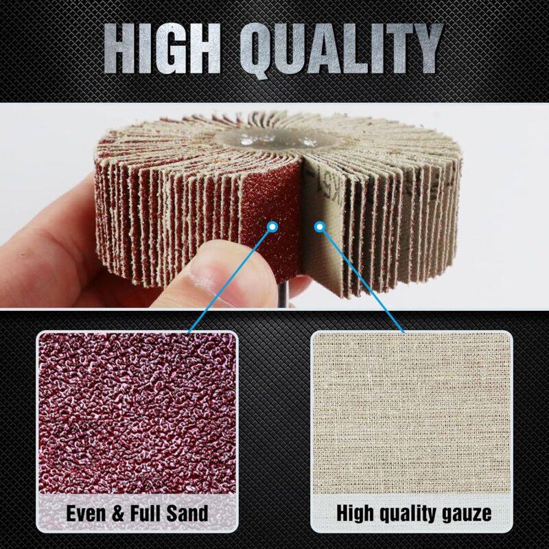 20 pcs Abrasive Wheel 80 Grit Flap Disc For Brush Sanding Drill Accessories Polishing Wood Metal - Image 3