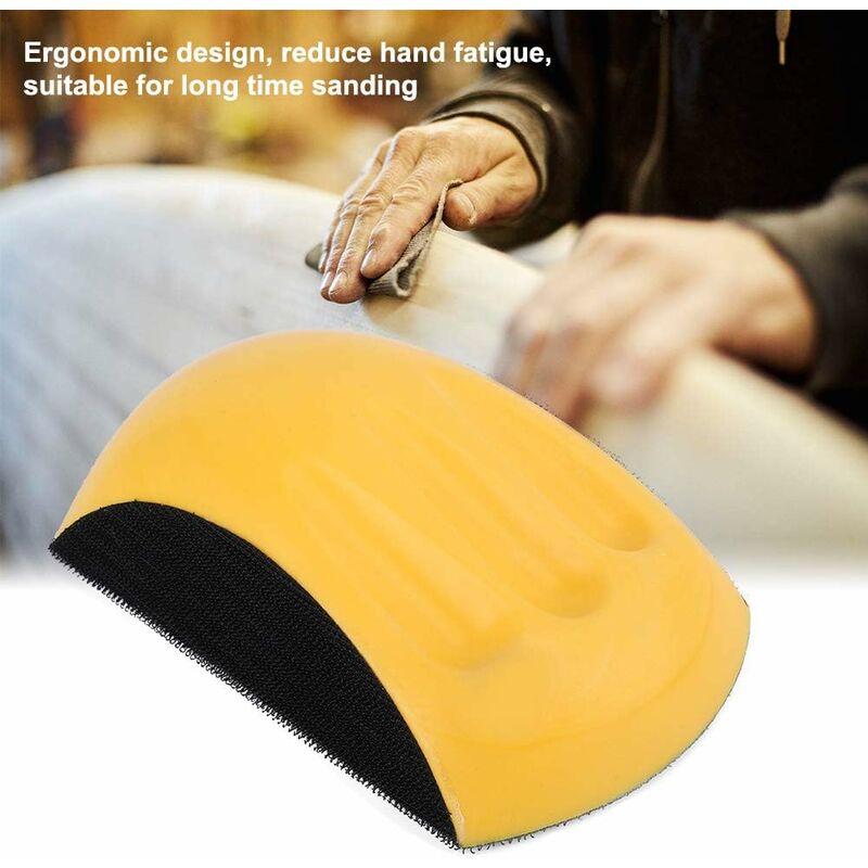 Pu Foam Block, Hook And Loop Hand Sanding Block, Hook And Loop Sanding Block, Hand Sanding Pad Block For Polishing Disc - Image 4