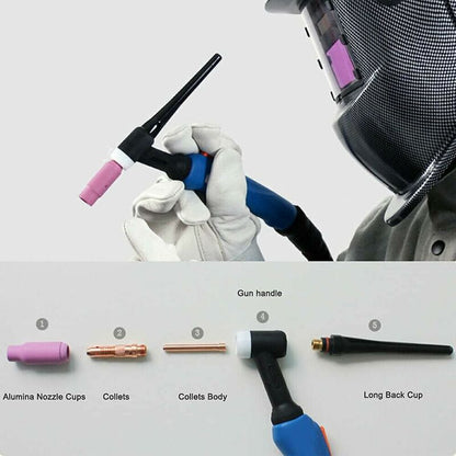 Tig Welding Accessories Wp-26 Argon Arc Welding Equipment Adapter Sleeve Shell Ceramic Nozzle For Tig Welding Gun - Image 2