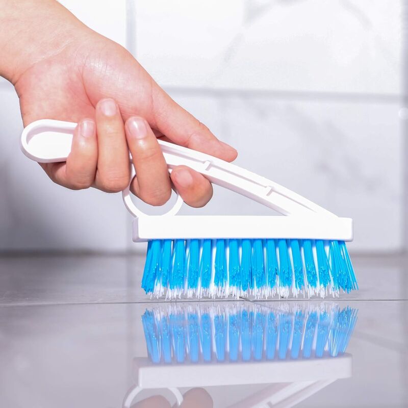 2 Pack Grout Scrub Brush - Stiff Nylon Bristle Scrub Brush For Bathtub, Shower - Floor Grout & Tile Cleaning Brush For - Image 2