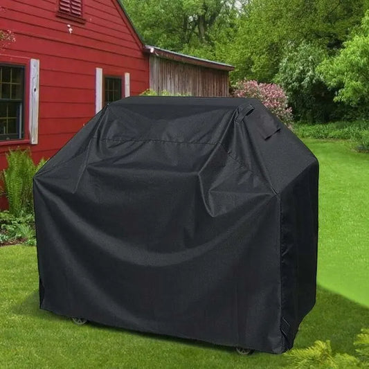Bbq Cover, Waterproof Anti-Uv Barbecue Cover 210D Oxford Cloth Bbq Protective Cover Grill Cover - 170 61 117Cm, Black - Image 3