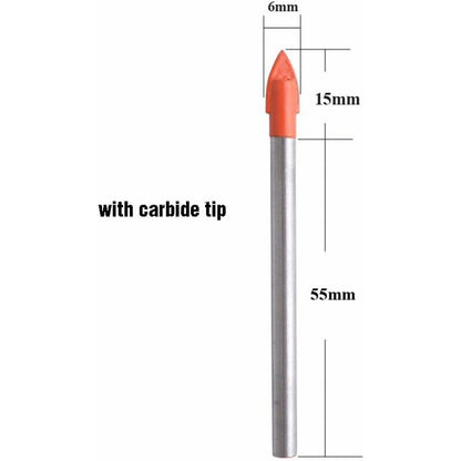 10 Steel Drill Bit For Tile Glass Ceramic Marble And Mirror 6Mm Tungsten Carbide Tip For Hard And Fragile Materials - Image 2