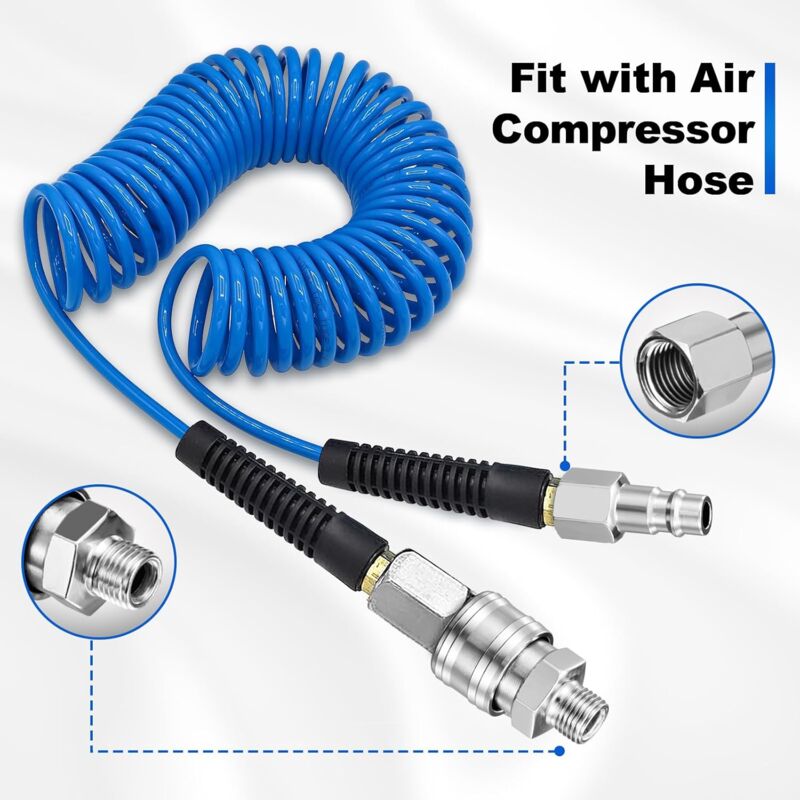 1/4" Bsp Pneumatic Quick Connector, 10 Pieces European Air Compressor Fitting, Compressor Connector For Pneumatic Hose - Image 2