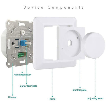 Light LED Dimmer Switch,220-240V 5-200W Smart Button Switches And Dimmers Light LED Dimmer Switch - Image 4