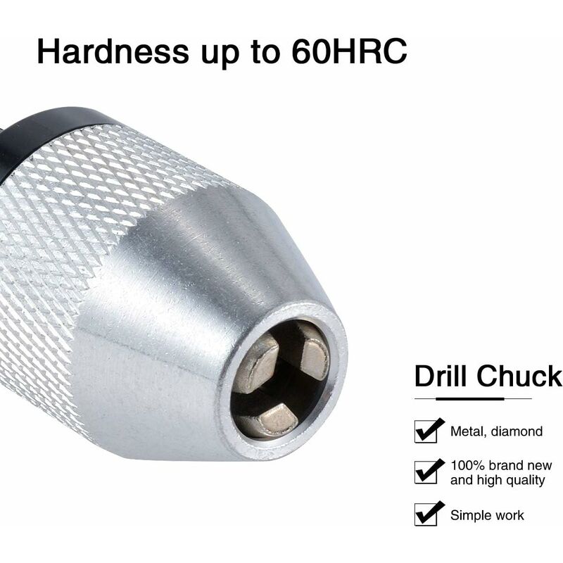 Quick Change Keyless Drill Chuck With 0.3-6.5Mm Hex Shank - Image 4