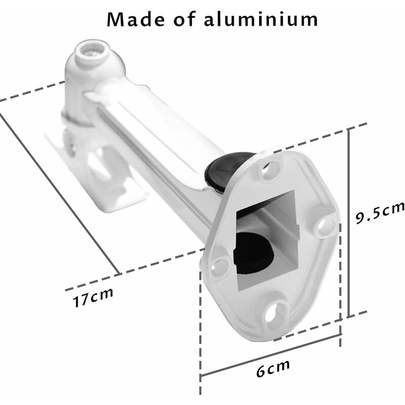 Mini Projector Wall Mount, Load 3Kg Length 16-20Cm Aluminum Material, For Cctv/Camera/Projector/Webcam - 360° ROtation - Image 3