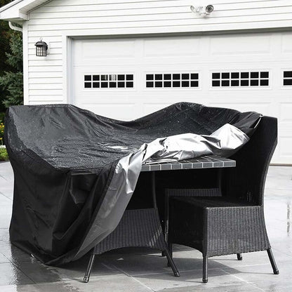 Garden Furniture Cover 210T Polyester Waterproof Anti-Uv Tarpaulin, Protective Cover For Tables, Chair, Sofa (200 160 - Image 2