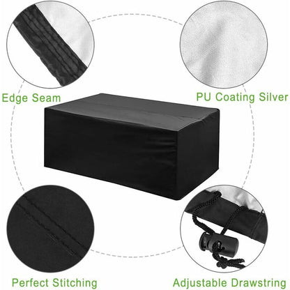 Garden Furniture Cover 210T Polyester Waterproof Anti-Uv Tarpaulin, Protective Cover For Tables, Chair, Sofa (200 160 - Image 3