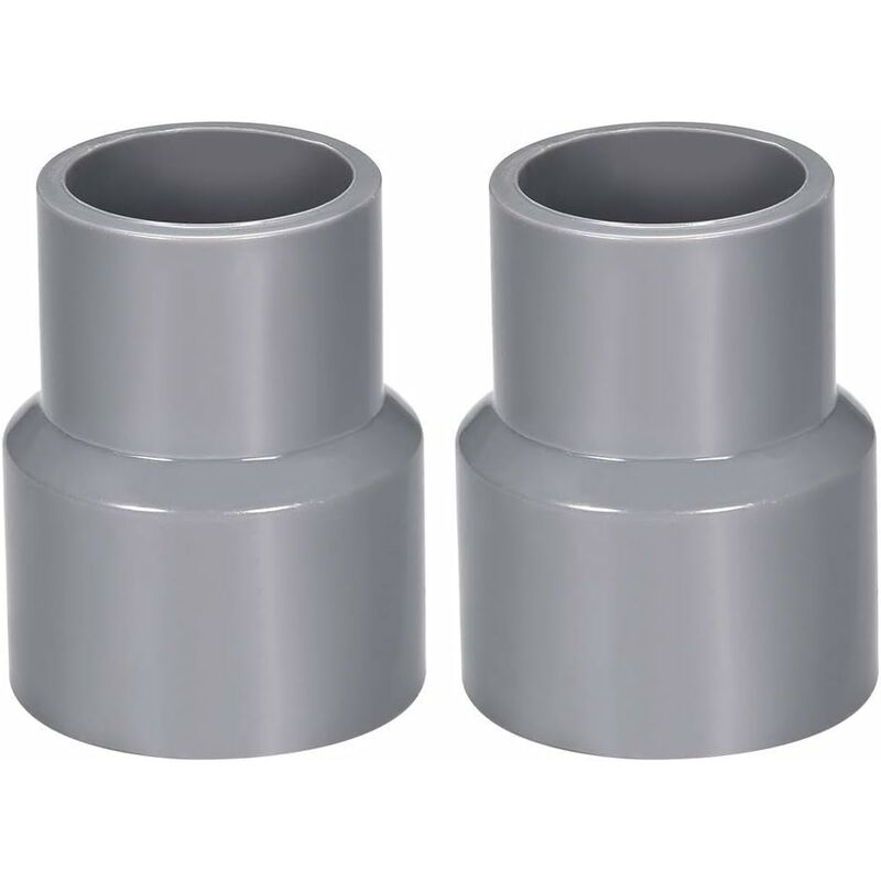 0Mm X 32Mm Pvc Pipe Coupling Hub Reducer Dwv Grey 2 pcs - Image 2