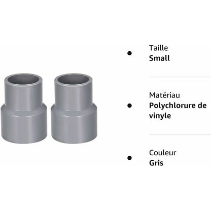 0Mm X 32Mm Pvc Pipe Coupling Hub Reducer Dwv Grey 2 pcs - Image 4
